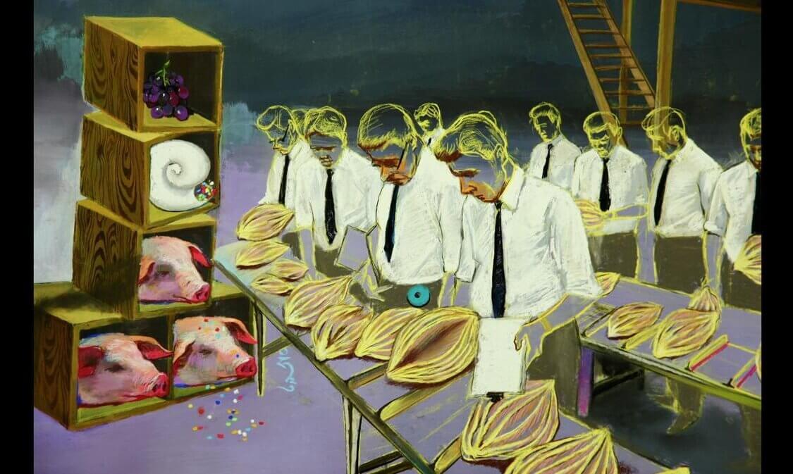 White Rabbit Gallery, Tender Comrade exhibition. Artist: Wang Haiyang. Artwork: Double Fikret