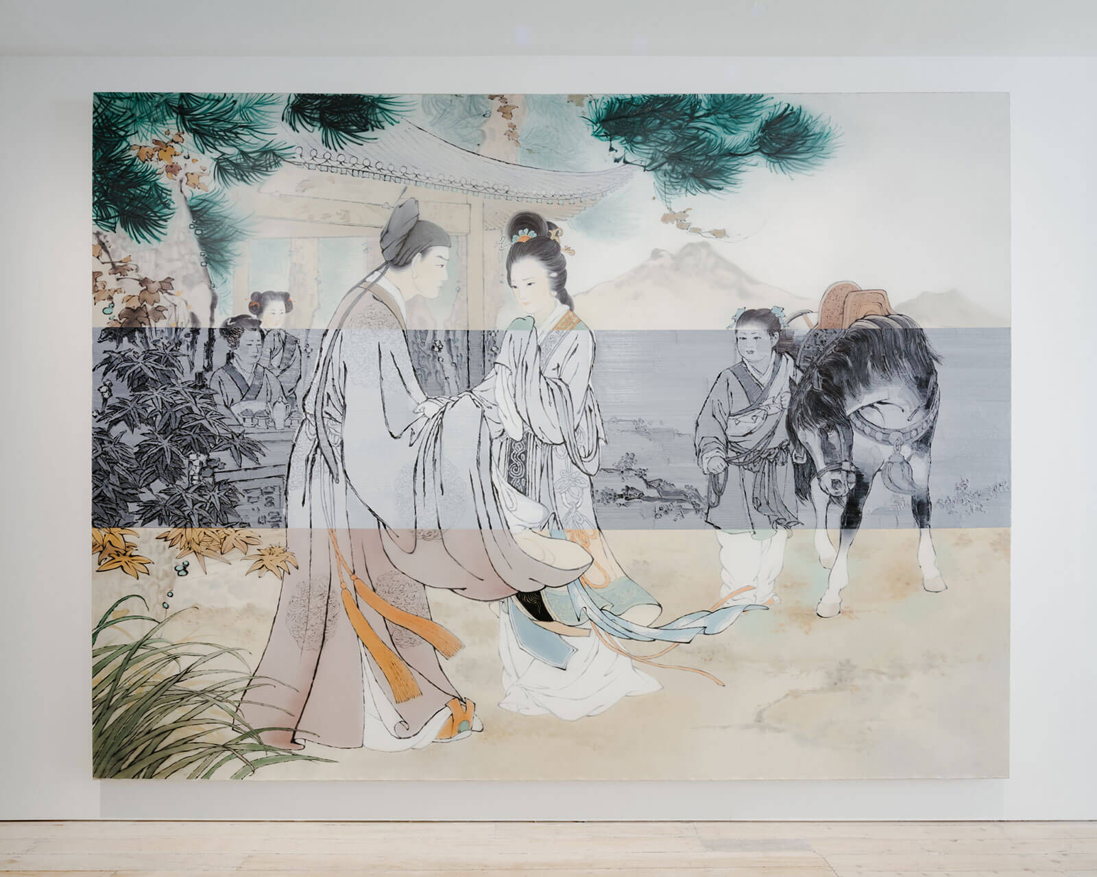 White Rabbit Gallery, Shuo Shu Exhibition. HE SEN. The Romance of West Chamber. Farewell at the Pavilion