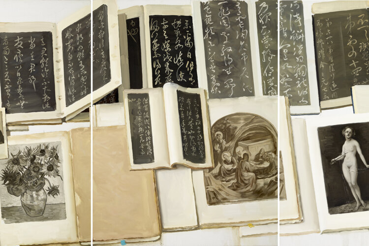 Chen Danqing, Chunhua Pavilion and Van Gogh No.1. Shuo Shu exhibition - the white rabbit gallery
