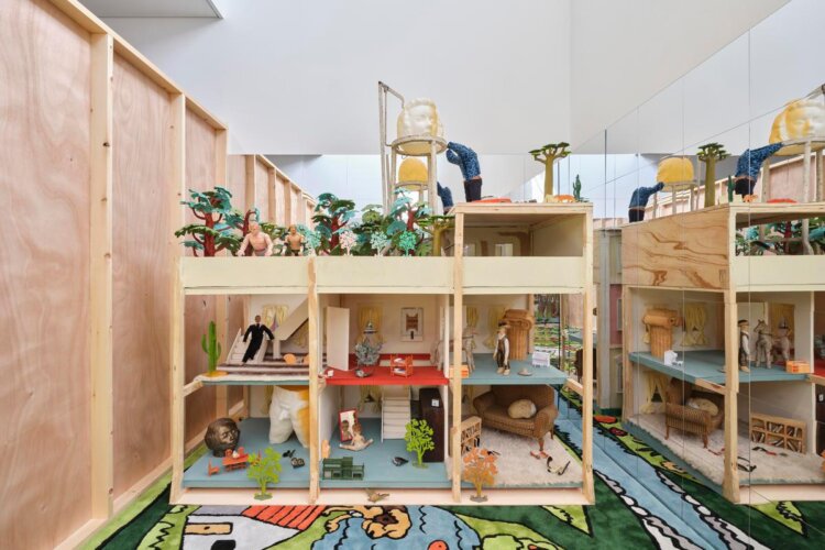An image of an artwork called "private hotel" By artist Shih Yung-Chun. This artwork is exhibited in the Tender Comrade exhibition in the White Rabbit Gallery.
