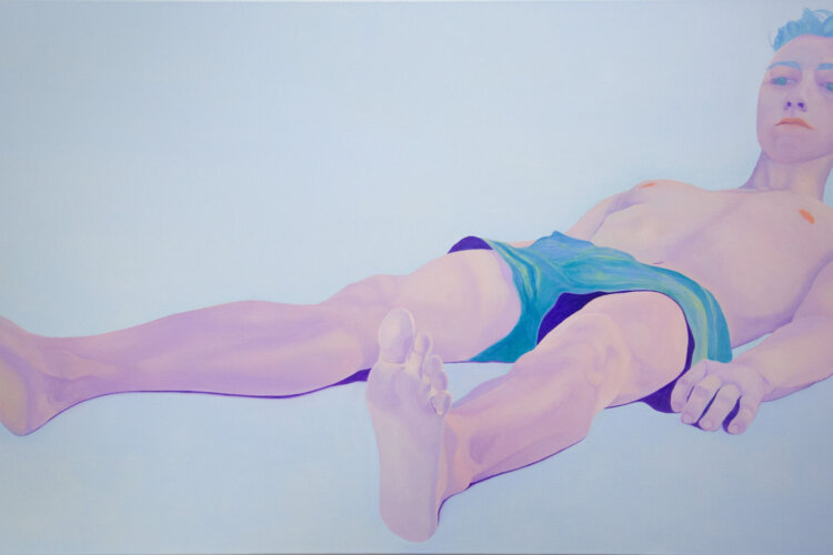 The White Rabbit Gallery. Tender Comrade exhibition. Artist: Chen Jinbin. Artwork: Alix at Rest