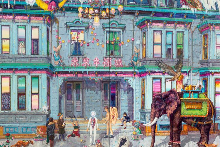 Meng Site, Future Land of Happiness, White Rabbit Gallery - The Hooligan exhibition