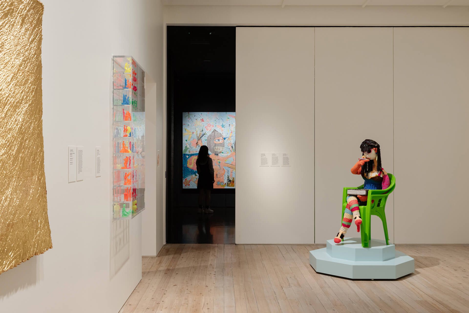 The White Rabbit gallery. The hooligan exhibition. artwork: Three Three Sister from the Bad Guy Series by HU YINPING