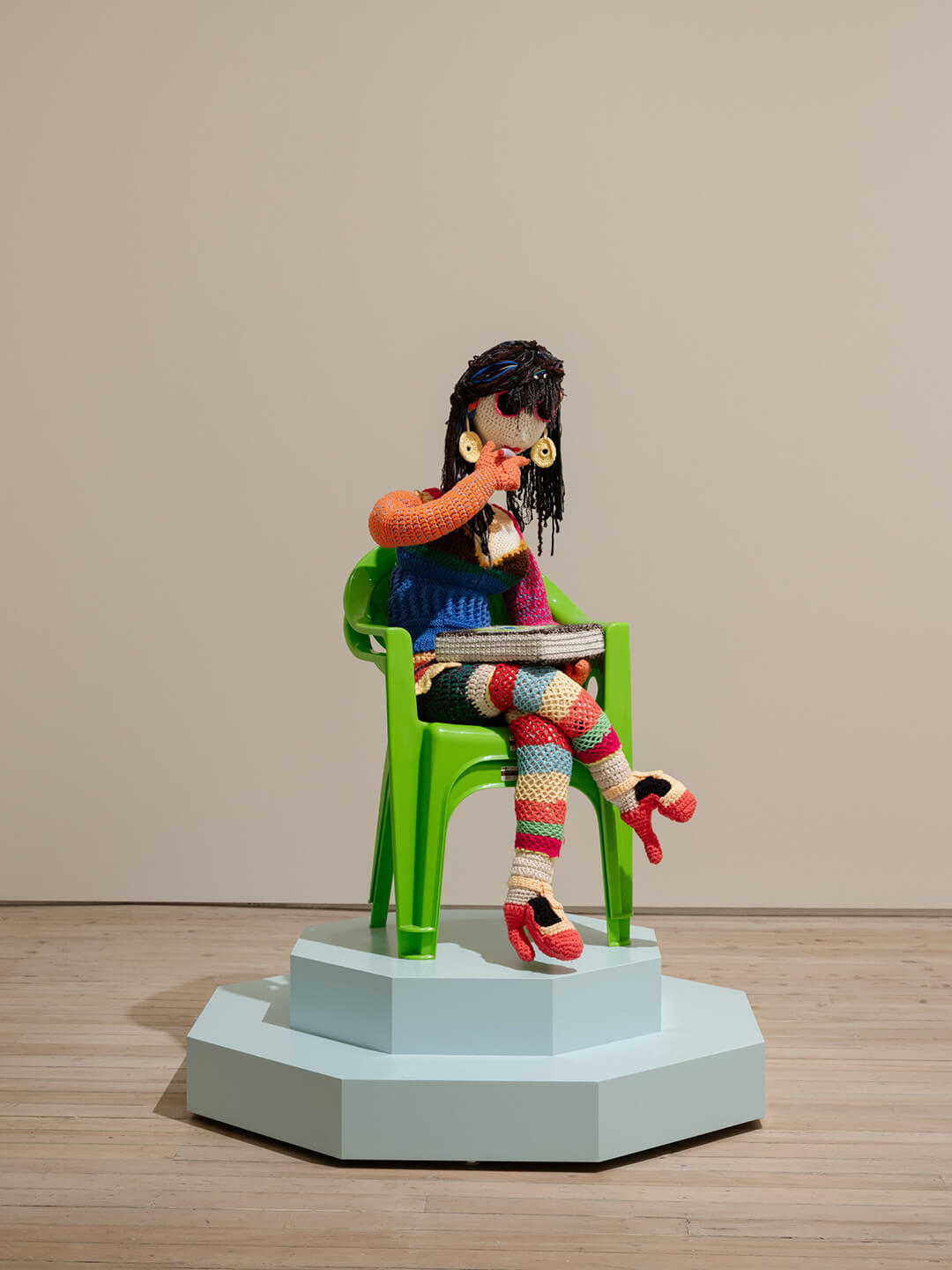 The White Rabbit gallery. The hooligan exhibition. artwork: Three Three Sister from the Bad Guy Series by HU YINPING