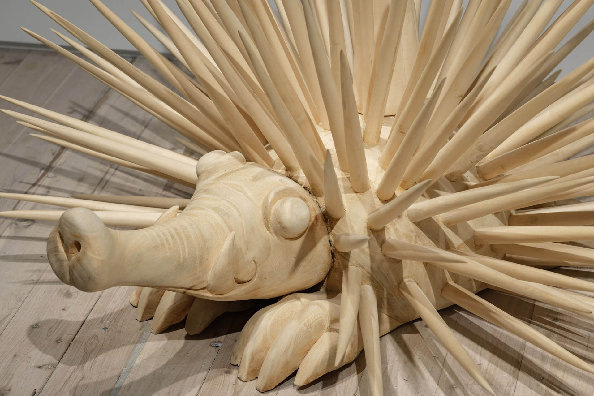 The White Rabbit Gallery Black Myth exhibition. Artwork by: Cang Xin