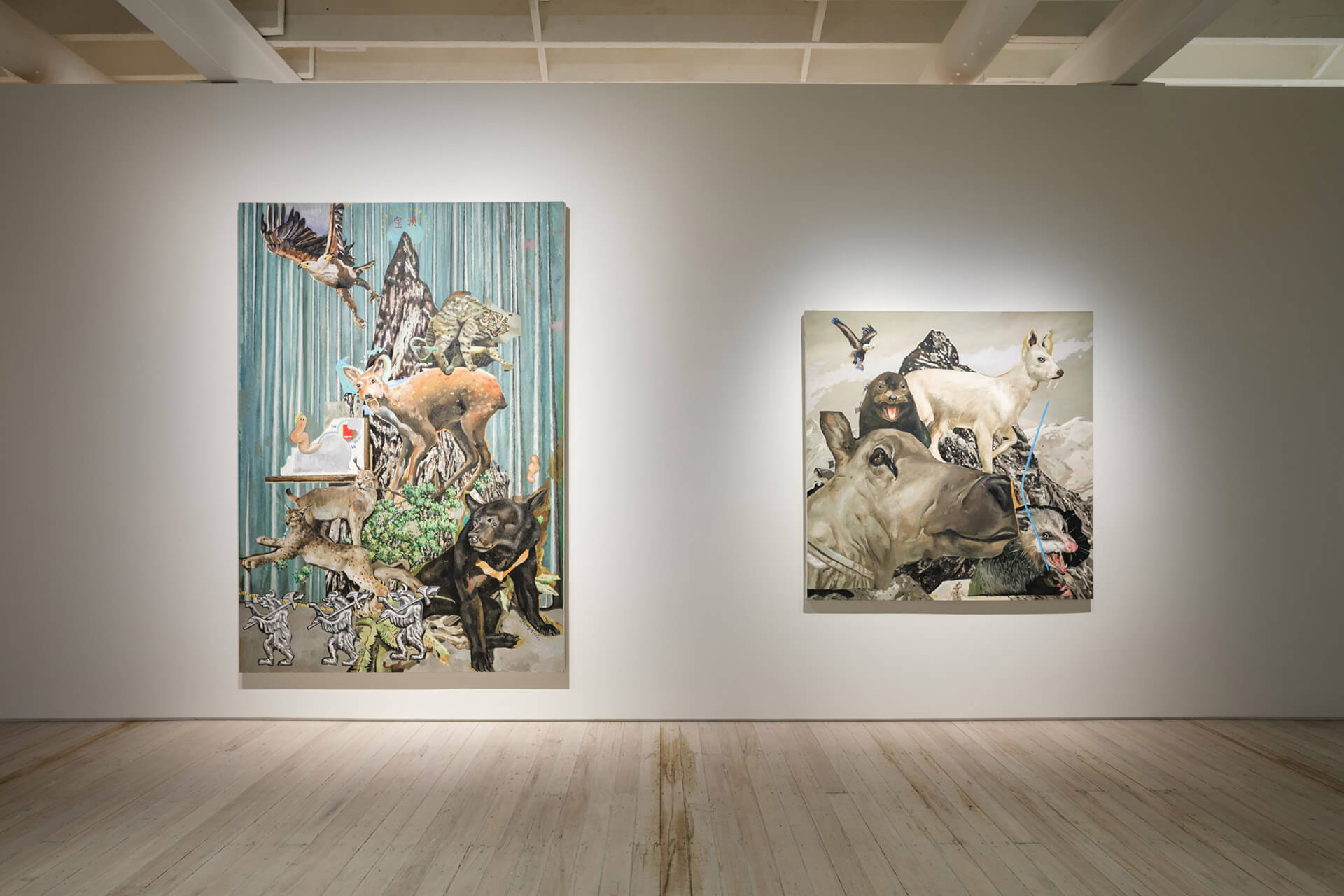 The White Rabbit Gallery Black Myth exhibition. Artwork by: Geng Yini