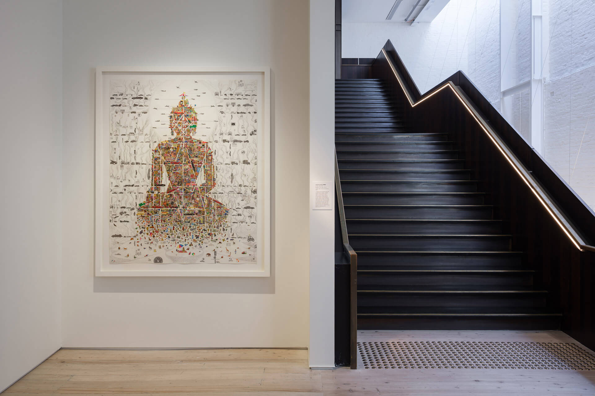 The White Rabbit Gallery Black Myth exhibition. Artwork by: Gonkar Gyatso