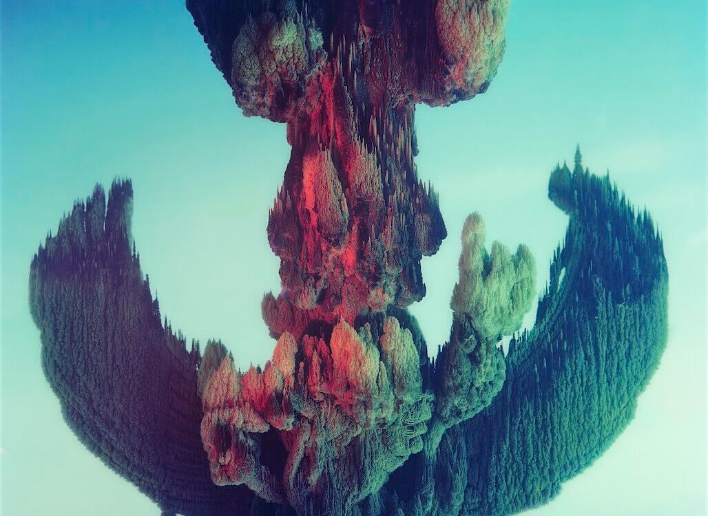 Inkjet print of a chemical reaction