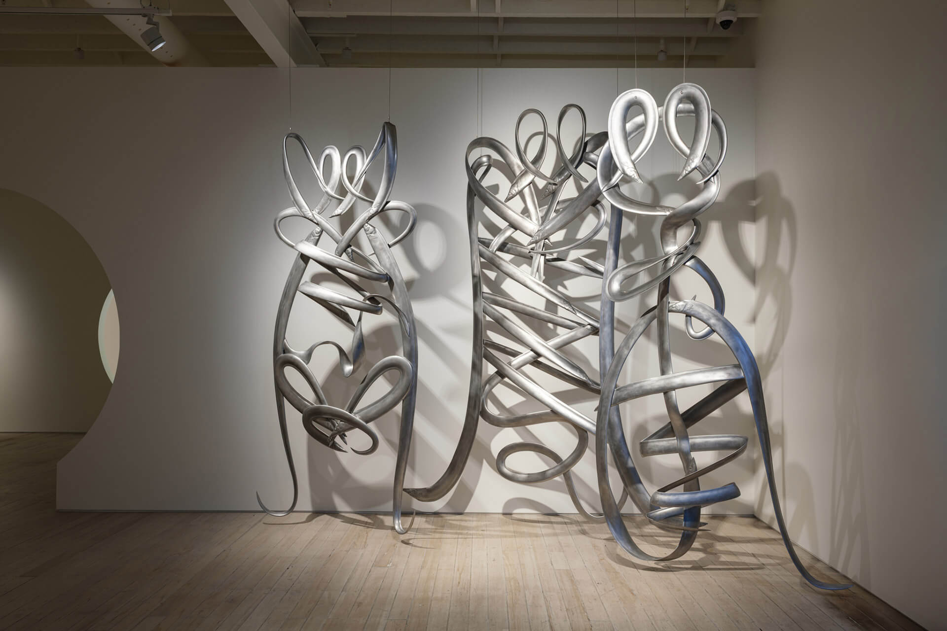 The White Rabbit Gallery Black Myth exhibition. Artwork by: Lu Pingyuan
