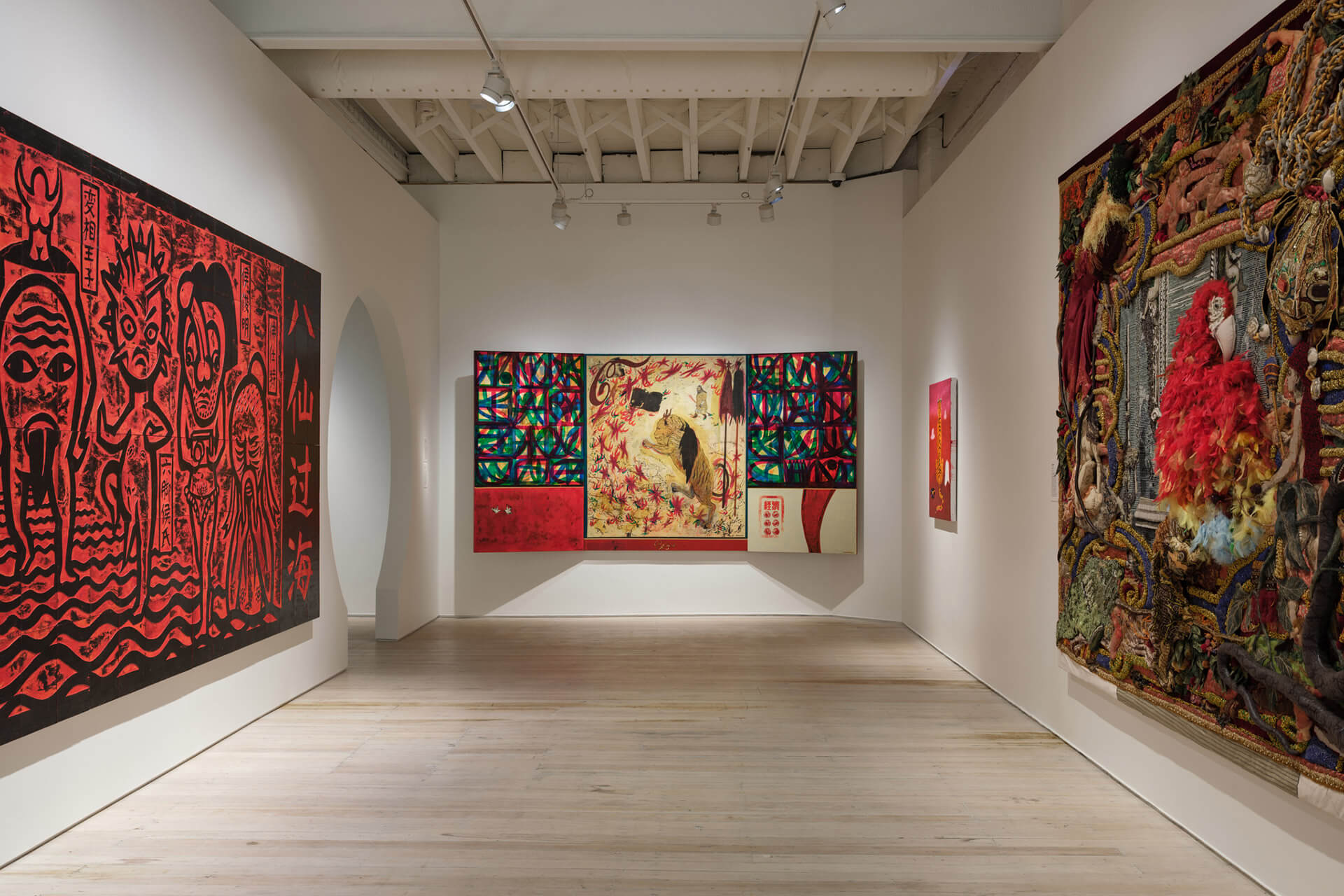 The White Rabbit Gallery Black Myth exhibition. Artwork by: Pu Yingwe