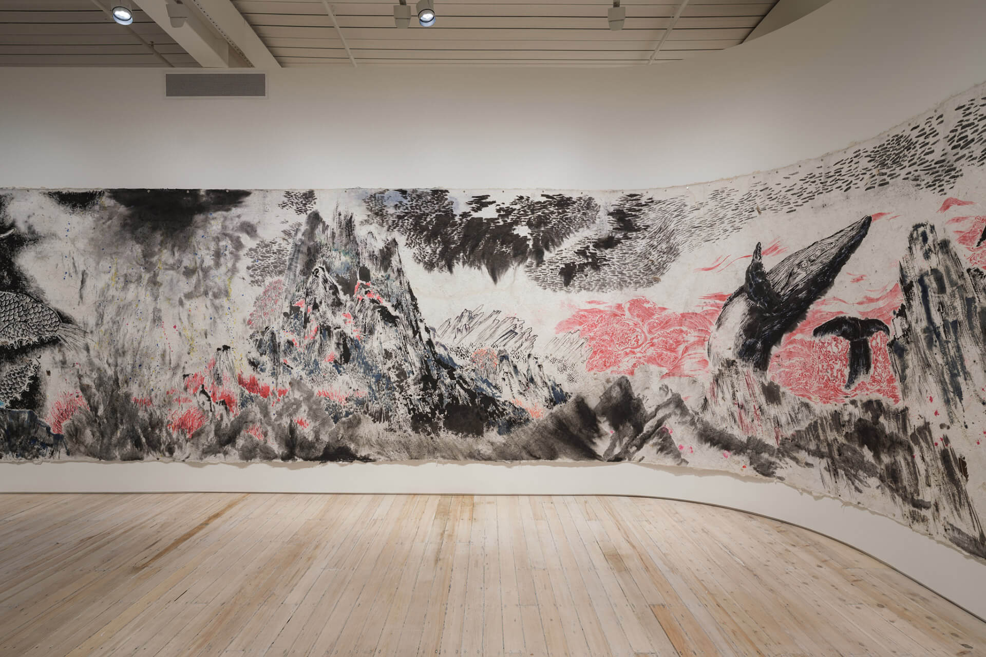The White Rabbit Gallery Black Myth exhibition. Artwork by: Sun Xun