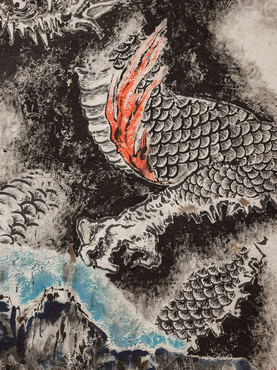 The White Rabbit Gallery Black Myth exhibition. Artwork by: Sun Xun