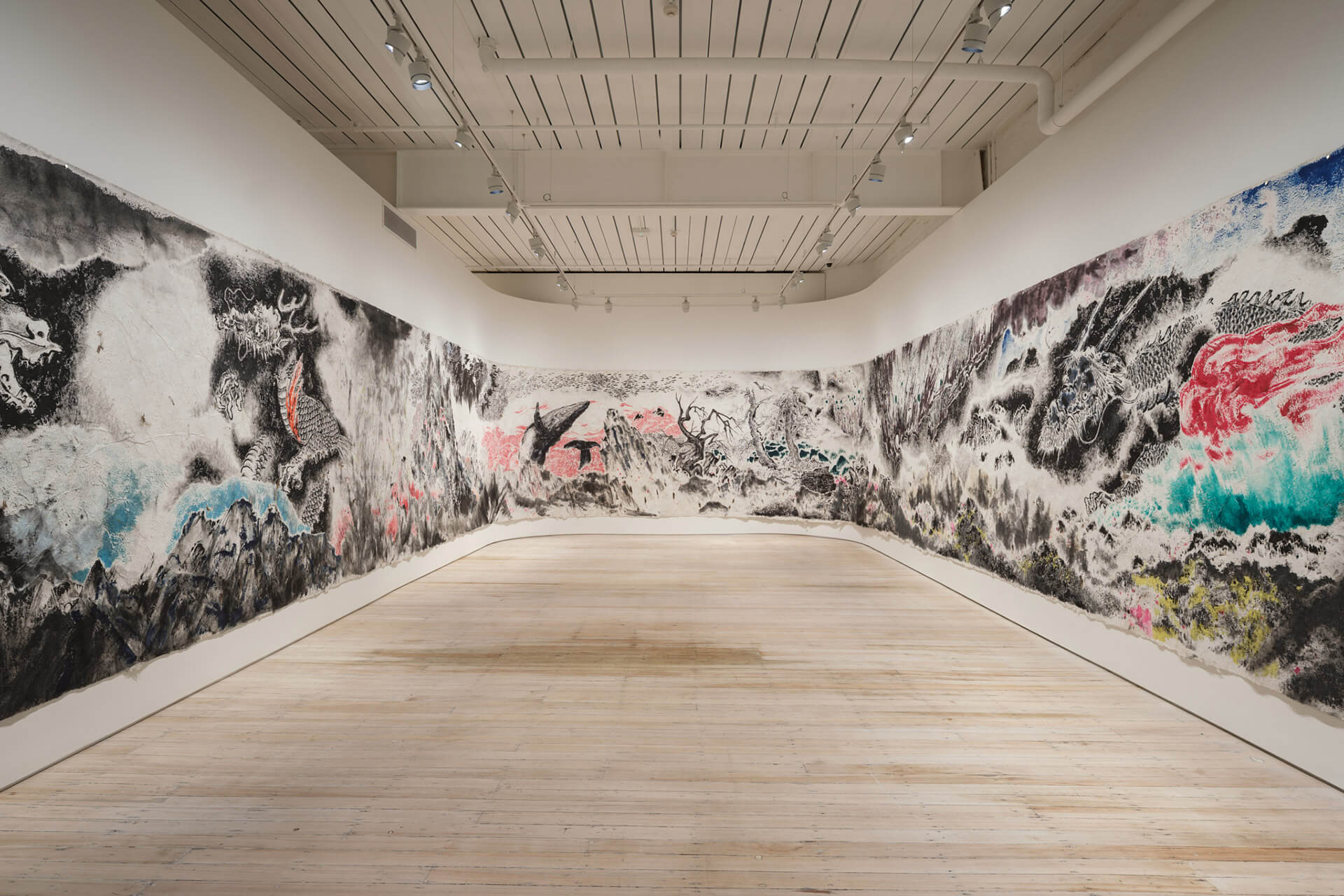 The White Rabbit Gallery Black Myth exhibition. Artwork by: Sun Xun