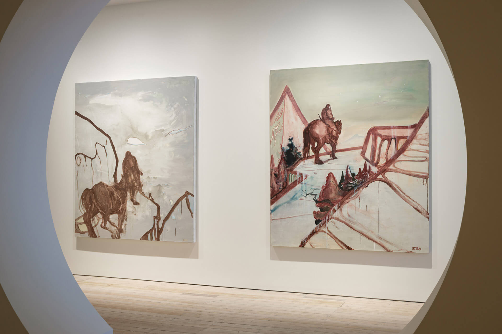 The White Rabbit Gallery Black Myth exhibition. Artwork by: Zhang Hao