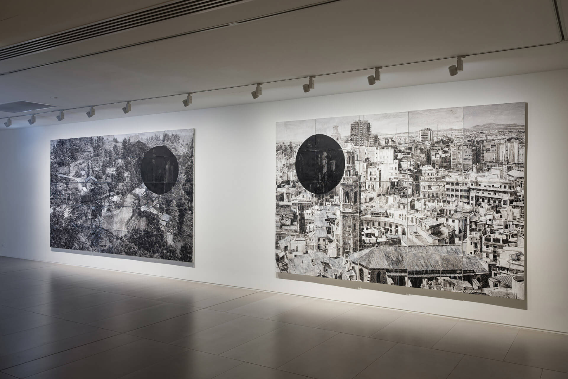 The White Rabbit Gallery Black Myth exhibition. Artwork by: Zhou Zixi