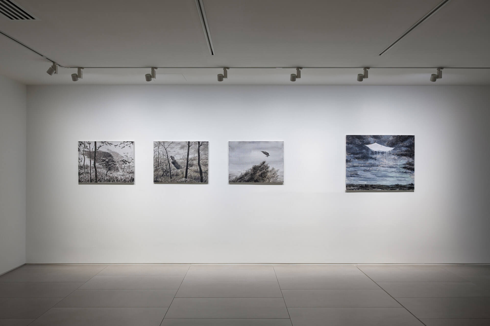 The White Rabbit Gallery Black Myth exhibition. Artwork by: Zhou Zixi